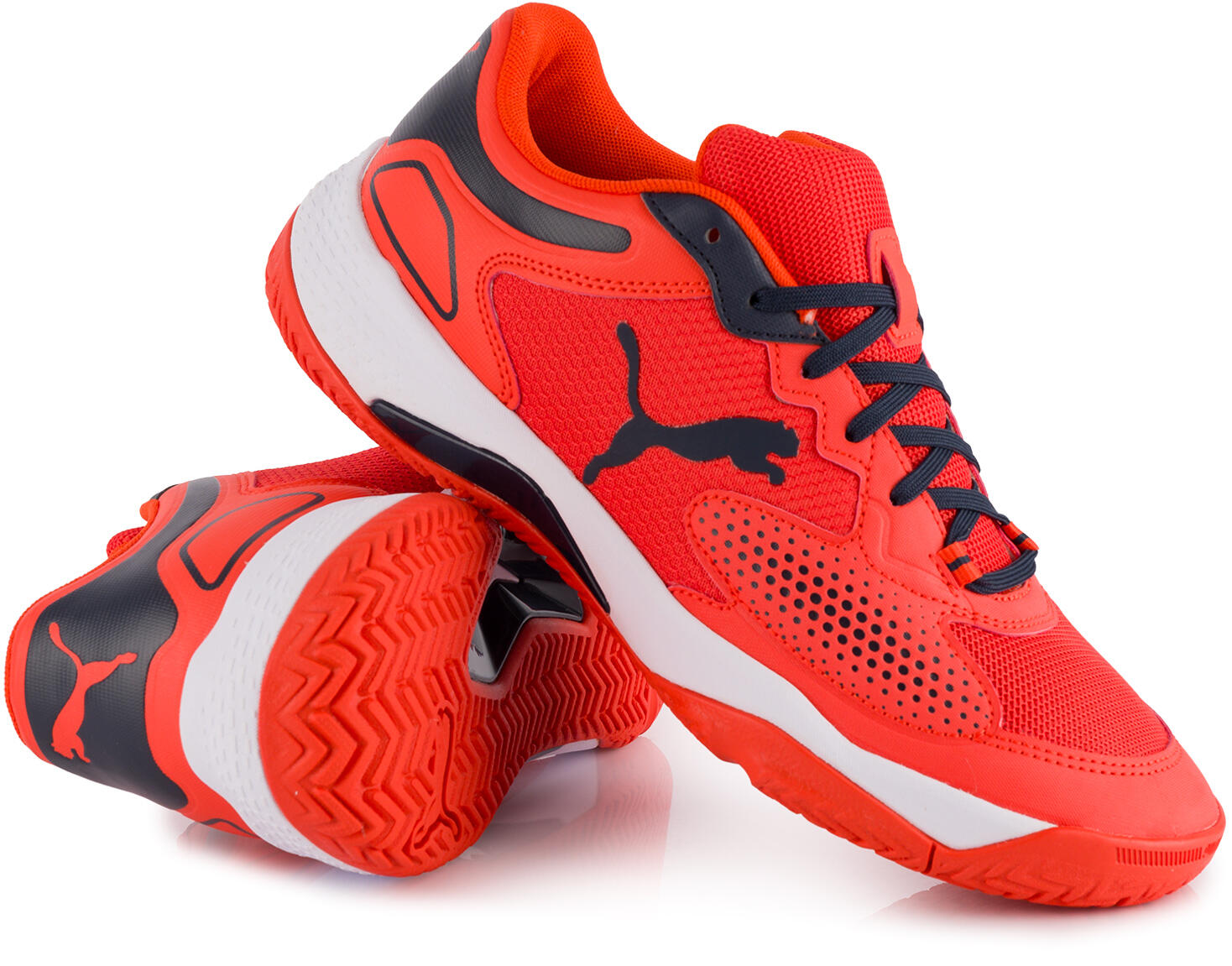 Buty męskie sportowe sneakersy do padla czerwone PUMA SOLARCOURT RCT 6/7