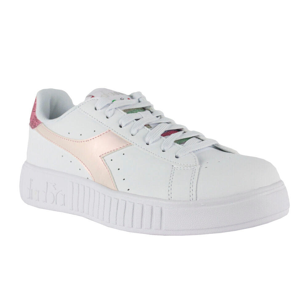 Diadora Step P Glitter Rainbow 101.178338 01 C3113 White/Pink Lady 2/4