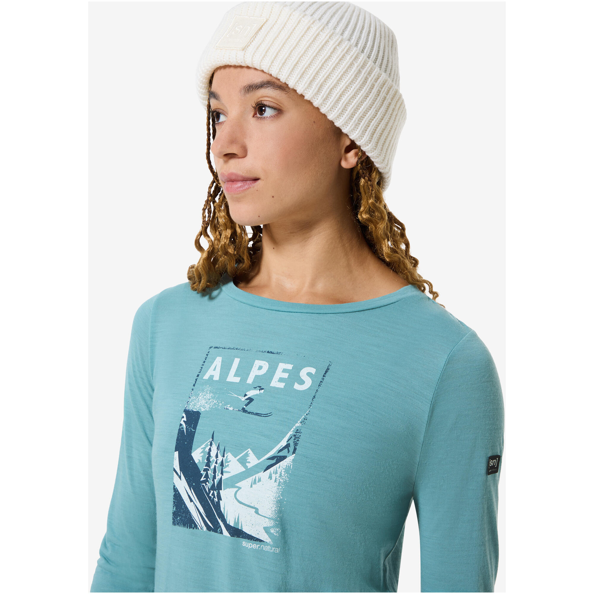 Longsleeve SUPER.NATURAL W ALPES LS 3/7
