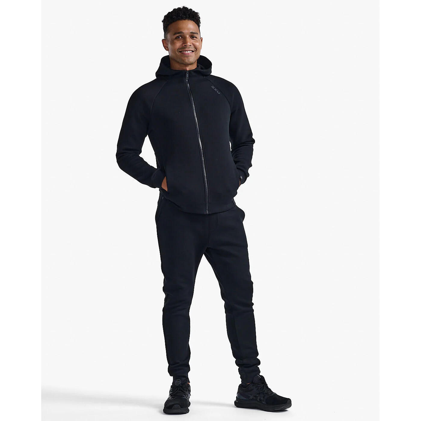 Sweatshirt à capuche full zip 2XU Commute 2/3