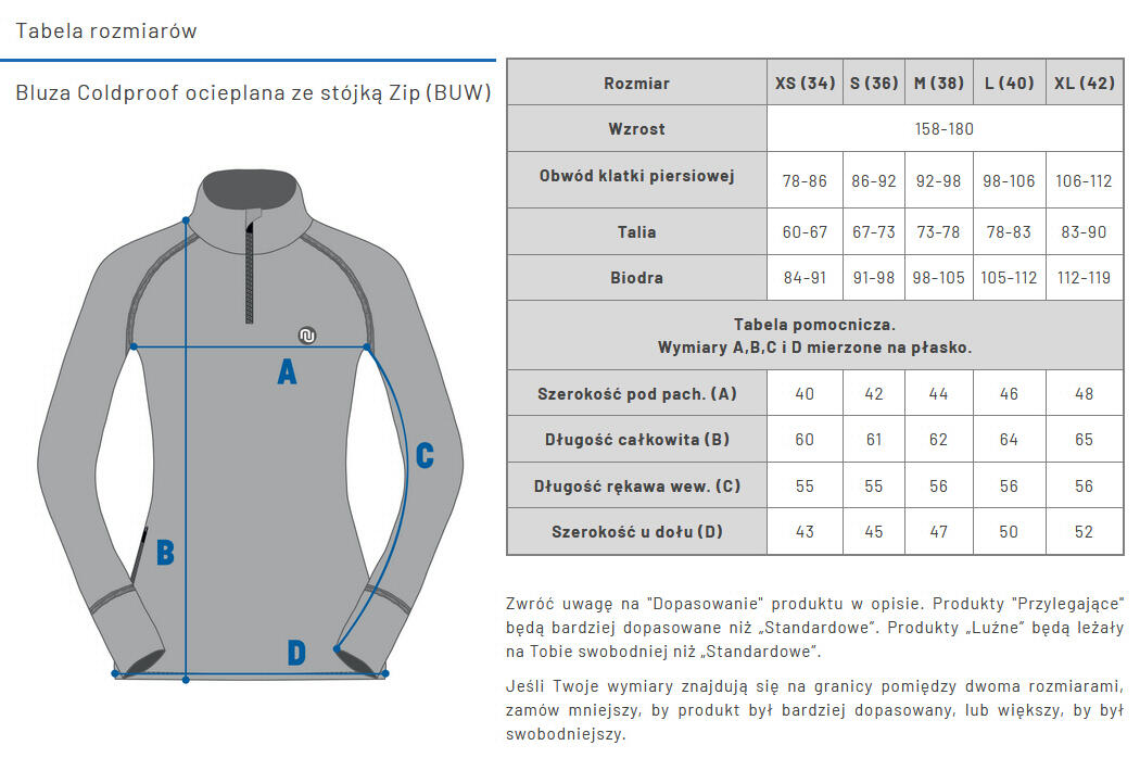 Bluza Coldproof Ocieplana Zip Damska Nessi Sportswear 4/4