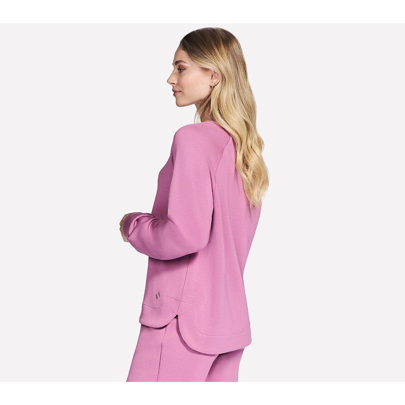Camicetta Skechers SKECHLUXE Elevate Crewneck, Rosa, Donne 3/4