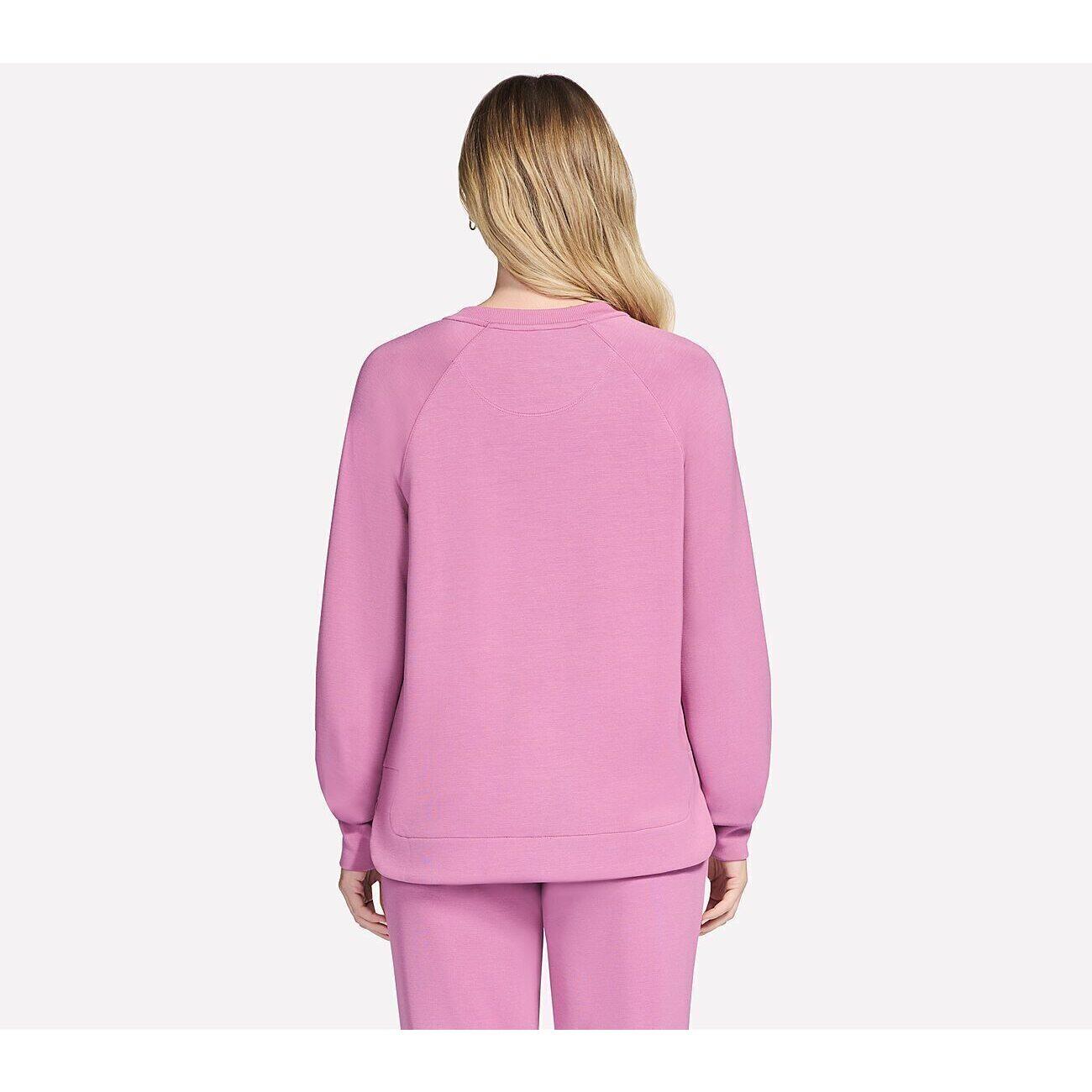 Camicetta Skechers SKECHLUXE Elevate Crewneck, Rosa, Donne 2/4