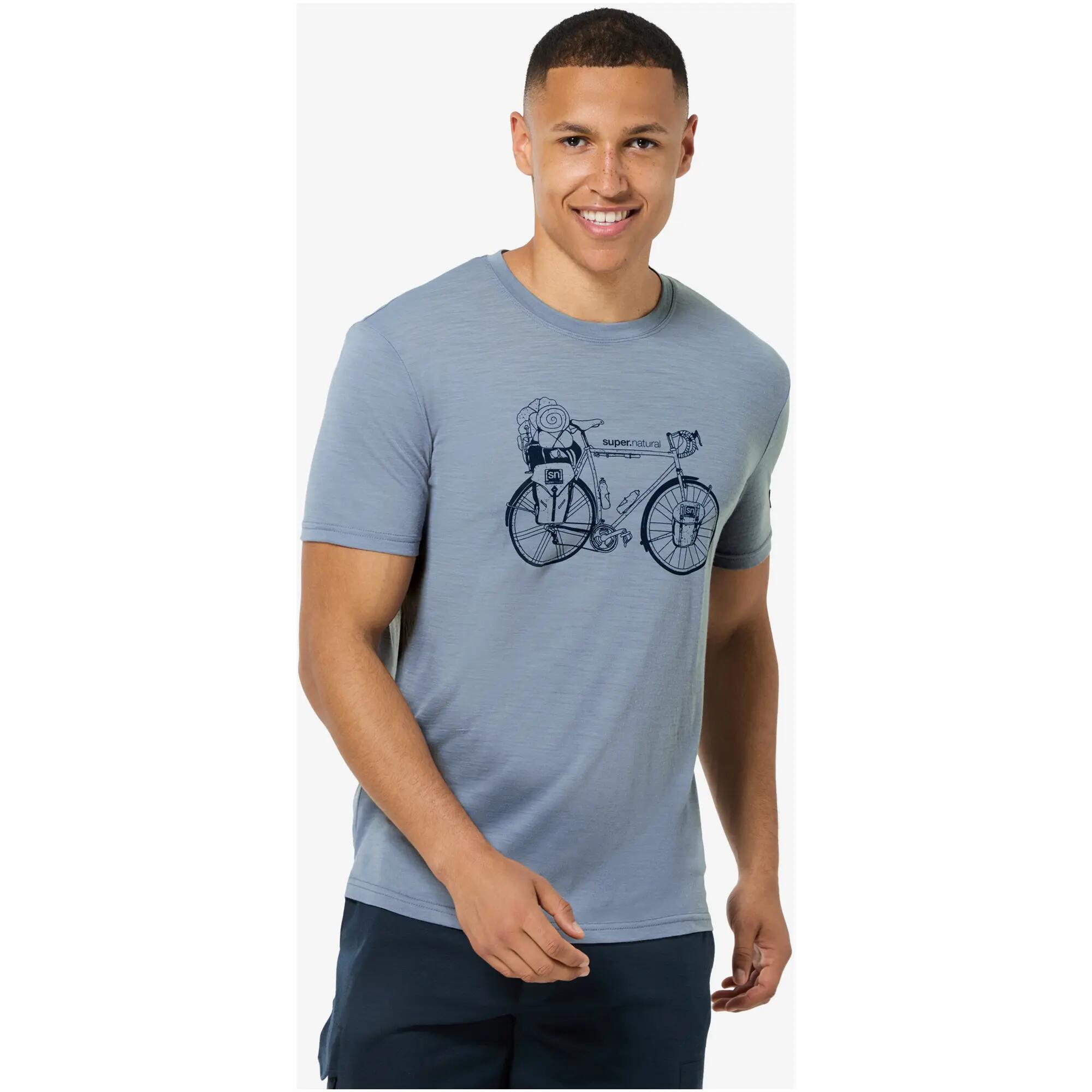 Koszulka męska SUPER.NATURAL M WANDER WHEEL TEE 3/7