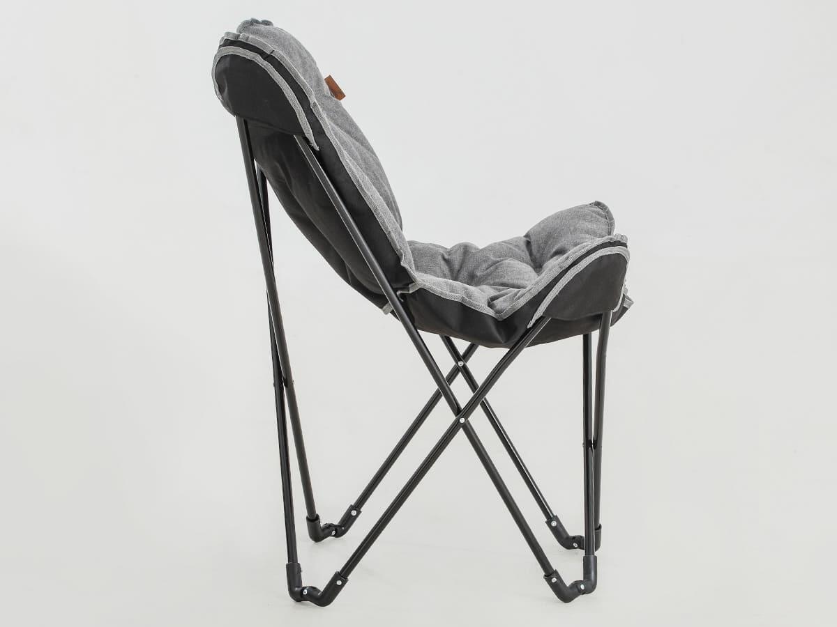 Seconde vie - Fauteuil pliant Tolga - Chaise de camping XL avec rembourrage 4/7