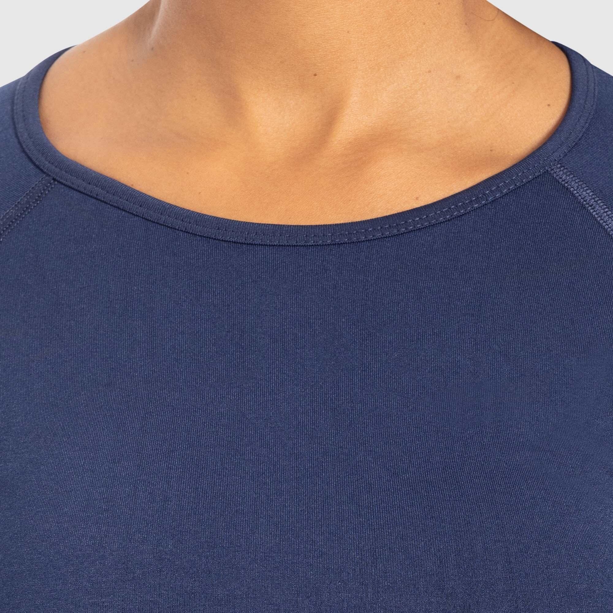 Damen Crop Longsleeve Linnea Marineblau 5/5