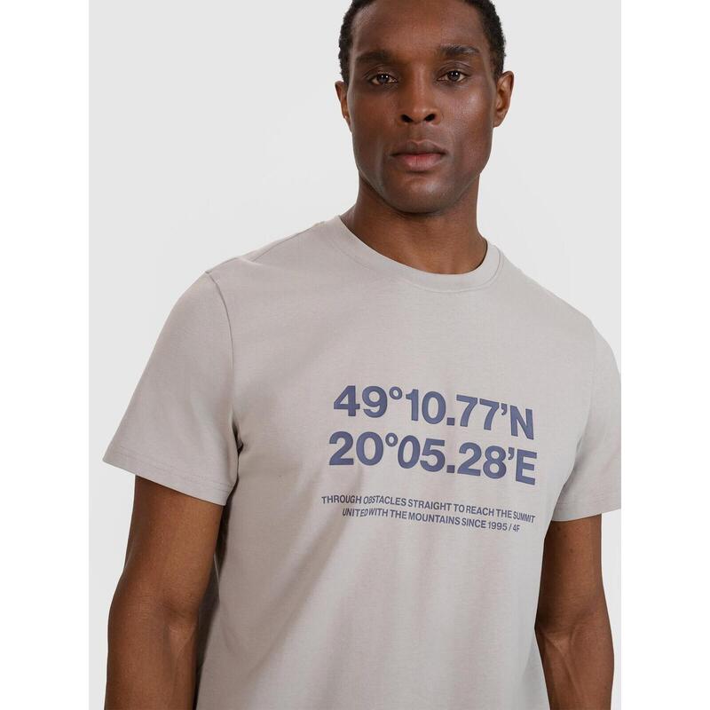Tricou sport bărbați, gri, 2XL