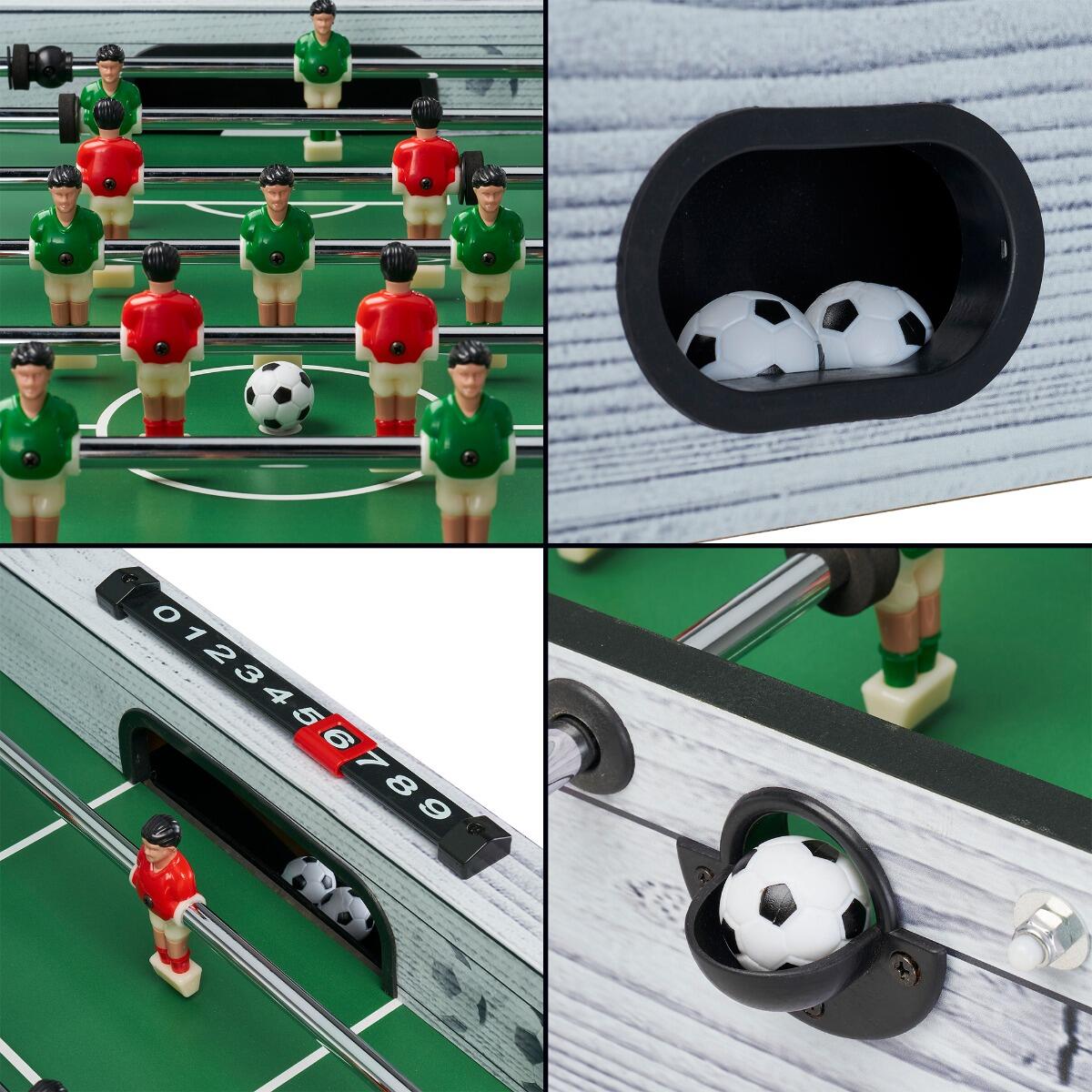 Kinder-Kickertisch mit 22 Spielern und 3 Bällen inklusive 3/4