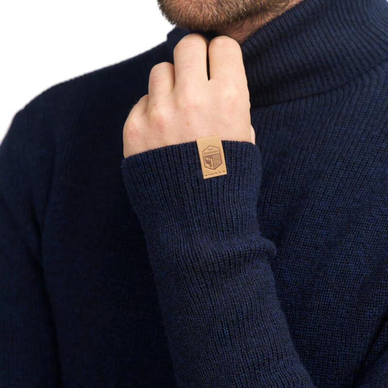 Col roulé GY Tolken Black pour hommes - laine mérinos - Noir 3/5