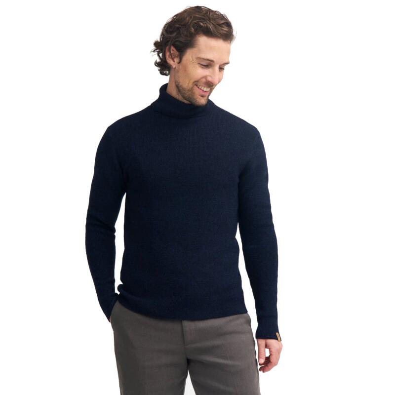 Col roulé GY Tolken Black pour hommes - laine mérinos - Noir 5/5