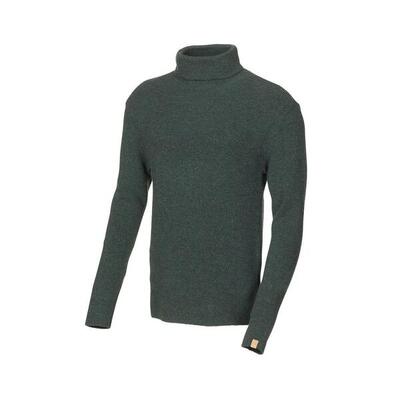 Rollkragenpullover GY Tolken Green für Herren – Merinowolle – Grün