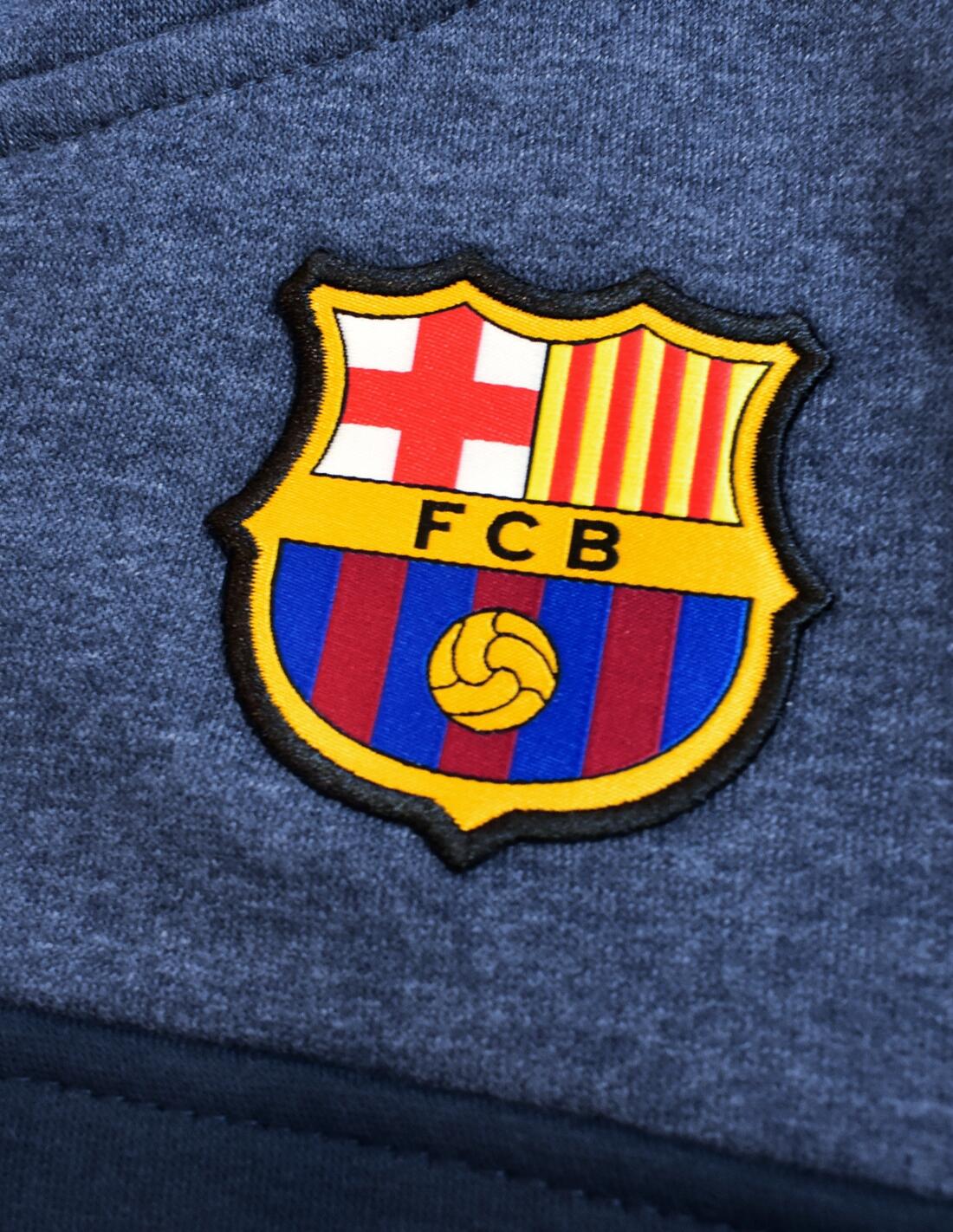 Sudadera Barça Azul Marino con Capucha y Cremallera - Junior 2/4