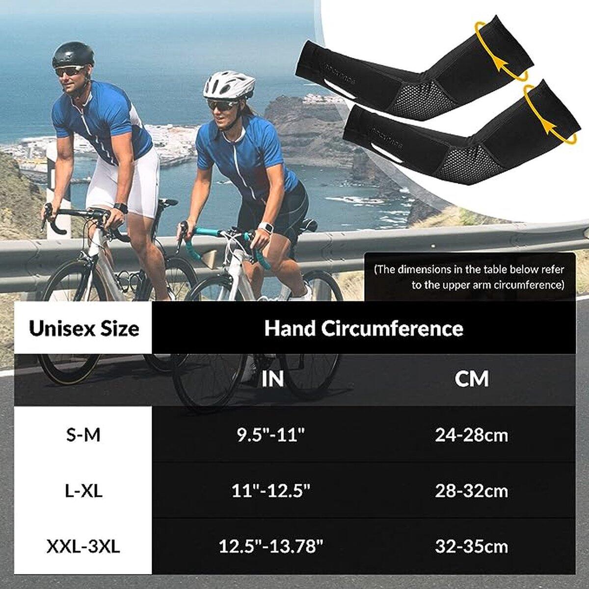 Aquecedores de braço de inverno unissex para esportes ao ar livre 2/5