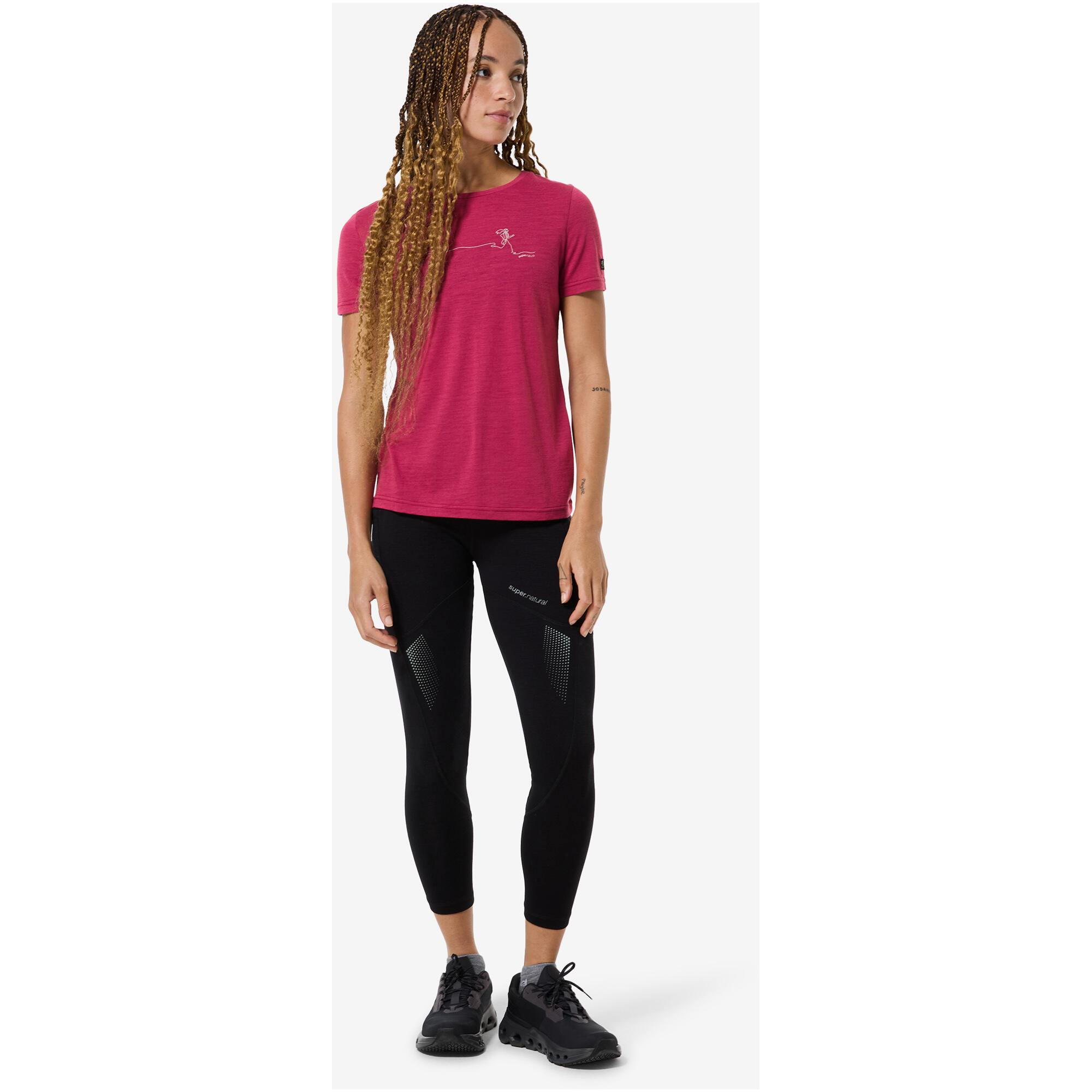Koszulka SUPER.NATURAL W RUNNING TEE 3/5