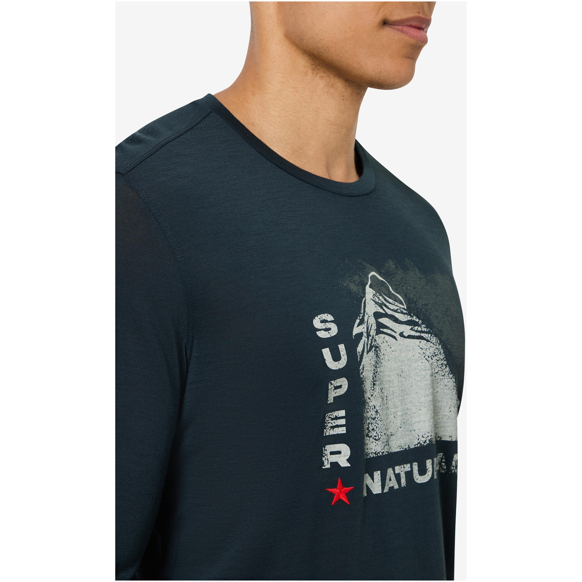 Longsleeve SUPER.NATURAL M SUPER MOUNTAIN LS 5/7