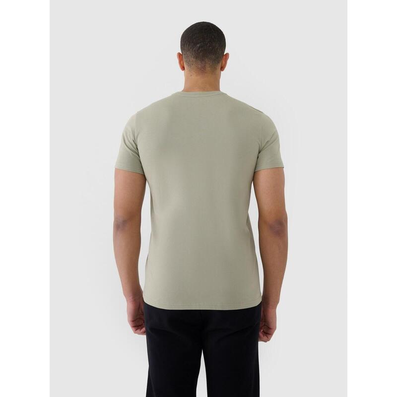 Tricou bărbați khaki, 100% bumbac, croială regular, 3XL