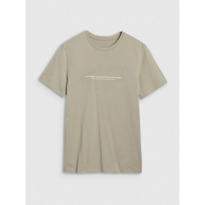 Tricou bărbați khaki, 100% bumbac, croială regular, 3XL