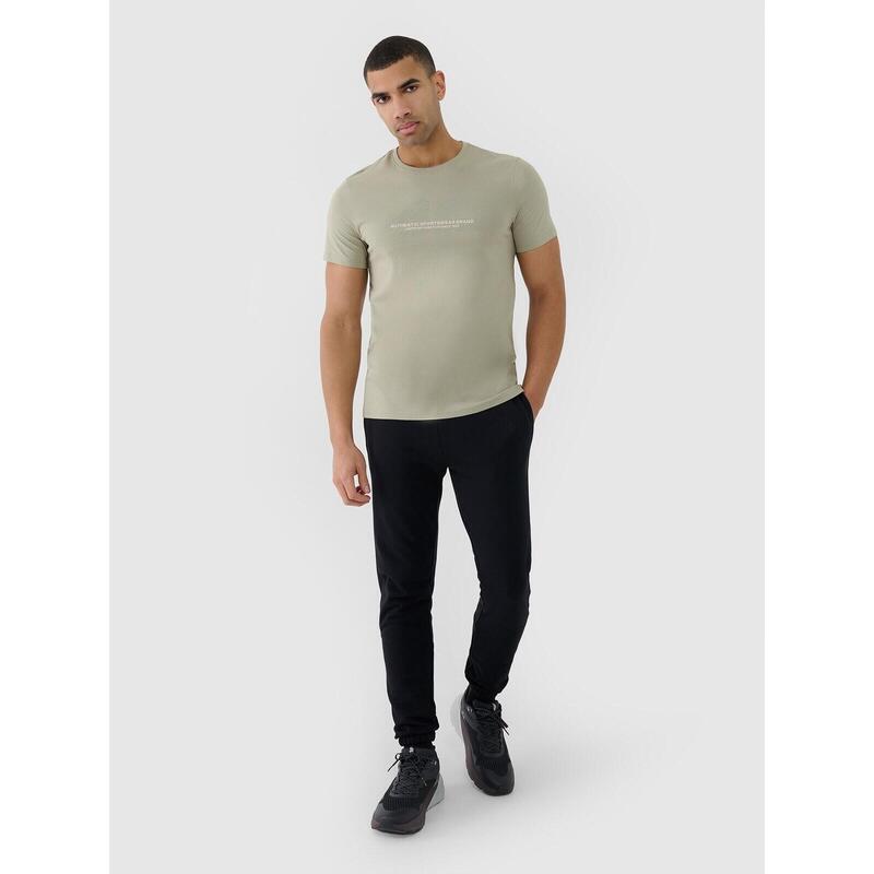 Tricou bărbați khaki, 100% bumbac, croială regular, 3XL