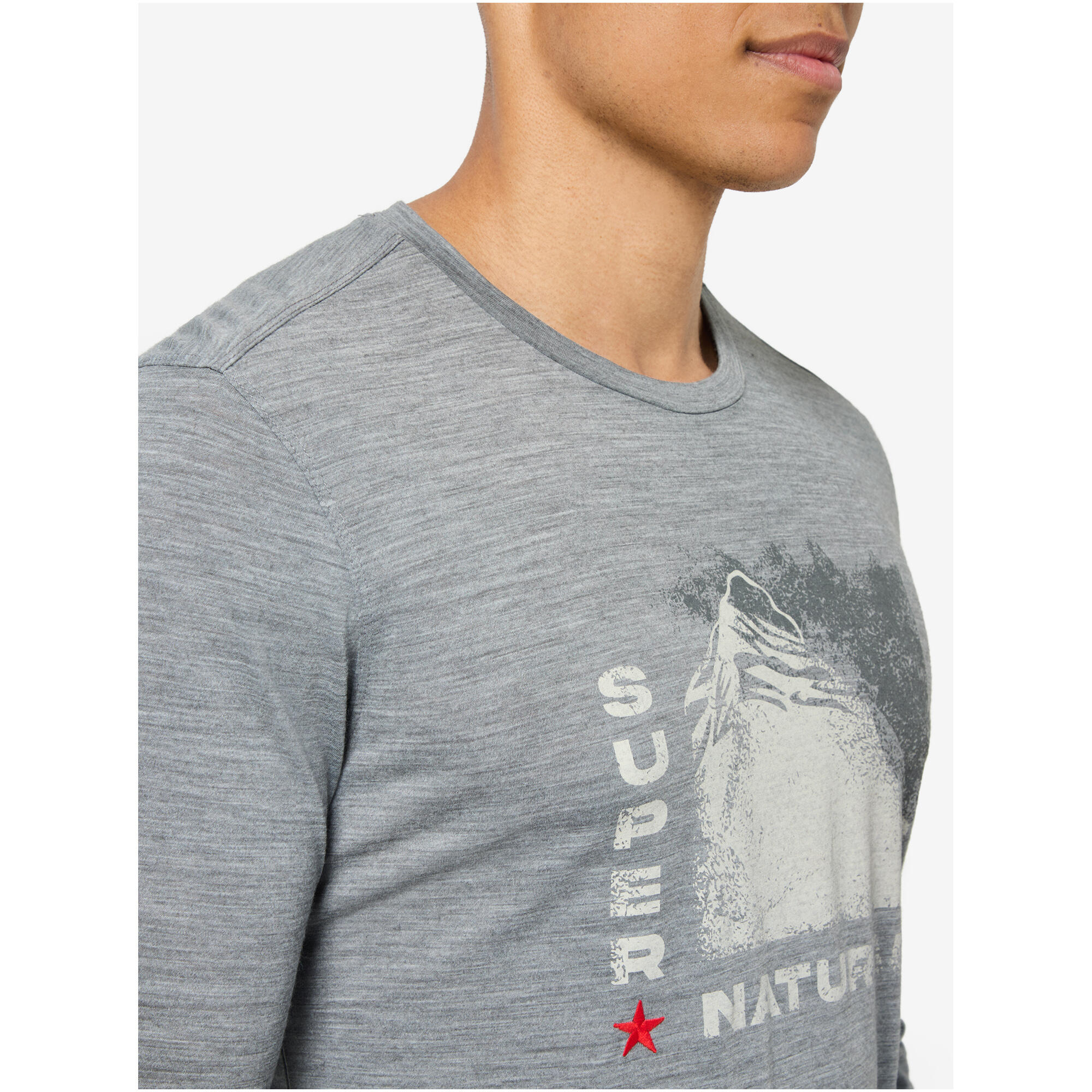 Longsleeve SUPER.NATURAL M SUPER MOUNTAIN LS 5/7