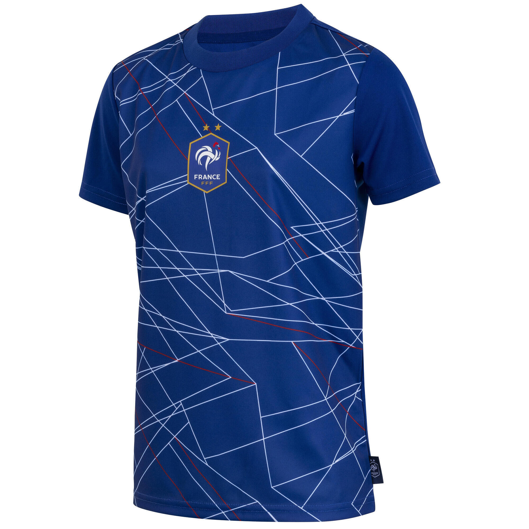 Fff - Maillot Fff - Collection Officielle Equipe De France De Football - Maillot Manches Courtes - Bleu - Decathlon