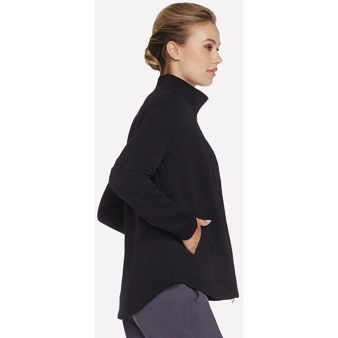 Casaco Skechers The GO WALK Shine Jacket, Preto, Mulheres 3/5