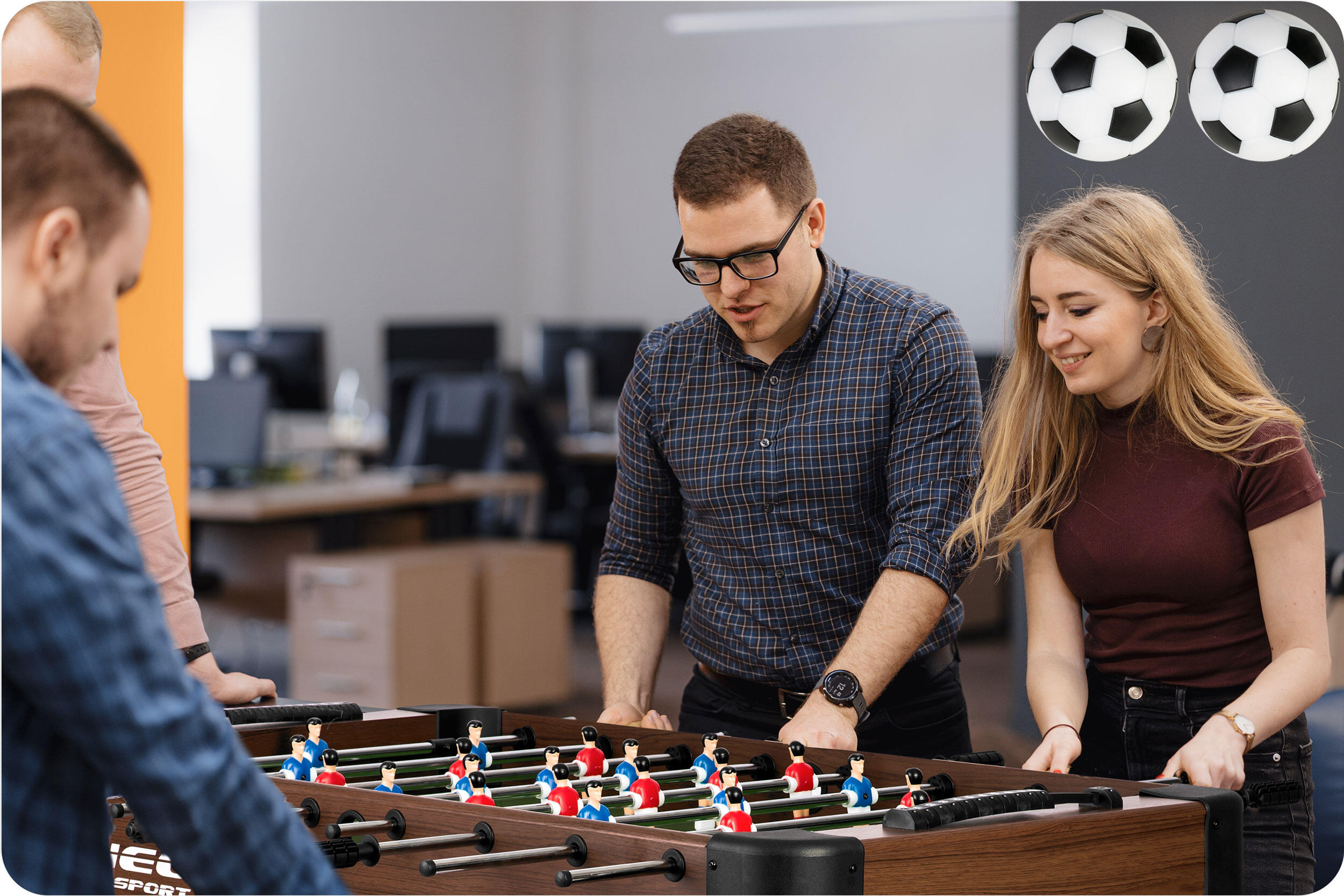 Zestaw 2 piłeczki piłki do piłkarzyków Neo-Sport 4/4