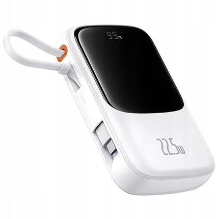 Powerbank Baseus Qpow 22.5W 10000mAh met ingebouwde USB-C kabel