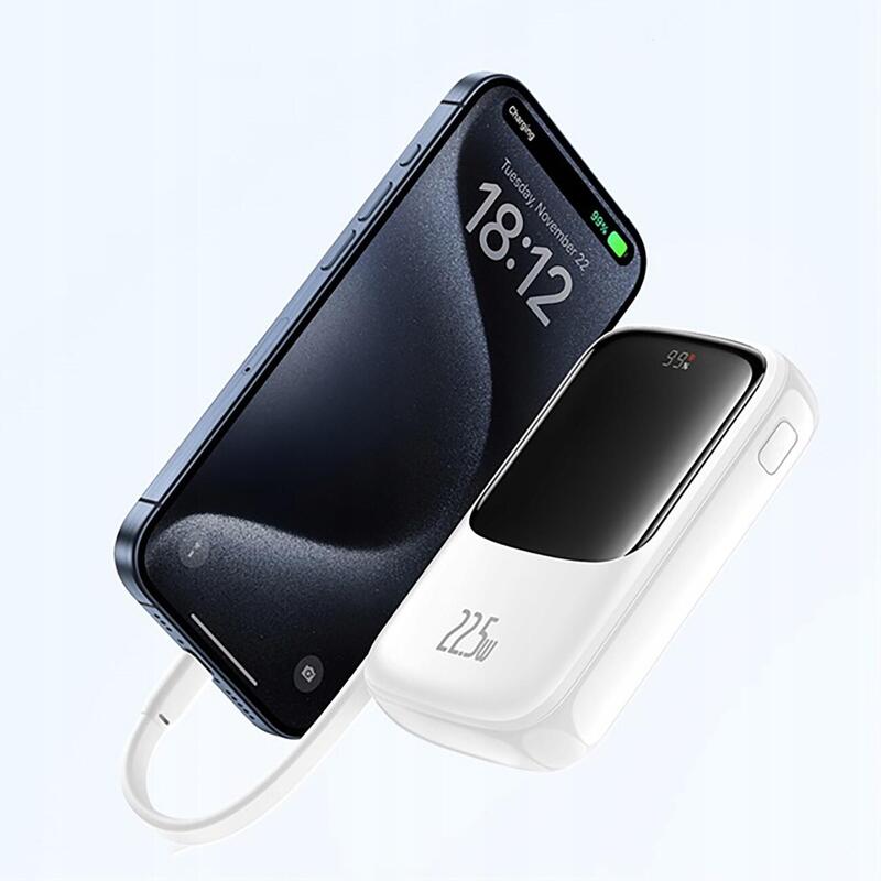 Powerbank Baseus 22.5W 10000mAh cu cablul USB-C ntegrat
