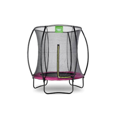 Trampoline kinderen silhouette rond op poten ø183cm met veiligheidsnet roze