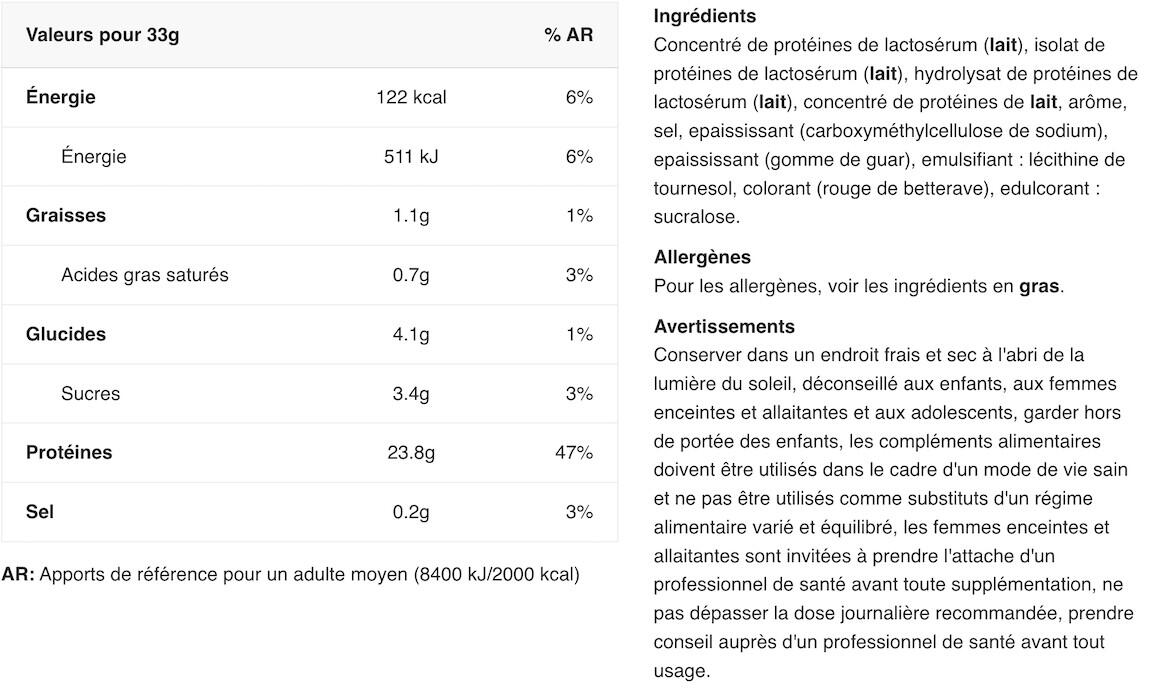 Whey concentrée - Critical Whey - Milkshake à la Fraise 2/3