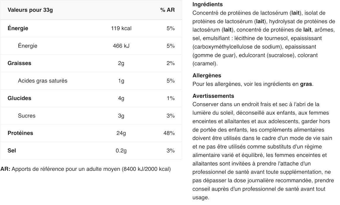 Whey concentrée - Critical Whey - Chocolat Blanc Noisette 2/3
