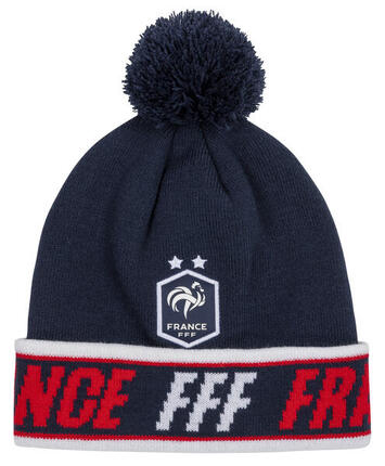 Bonnet pompon FFF - Collection officielle Equipe de France de Football