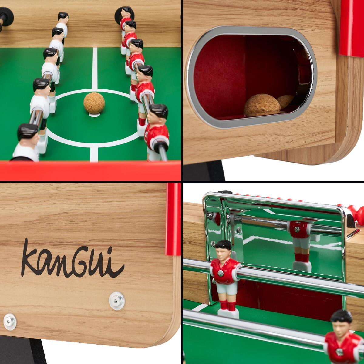 Klassischer Tischfußball im Café-Stil mit 3 Korkbällen 3/5