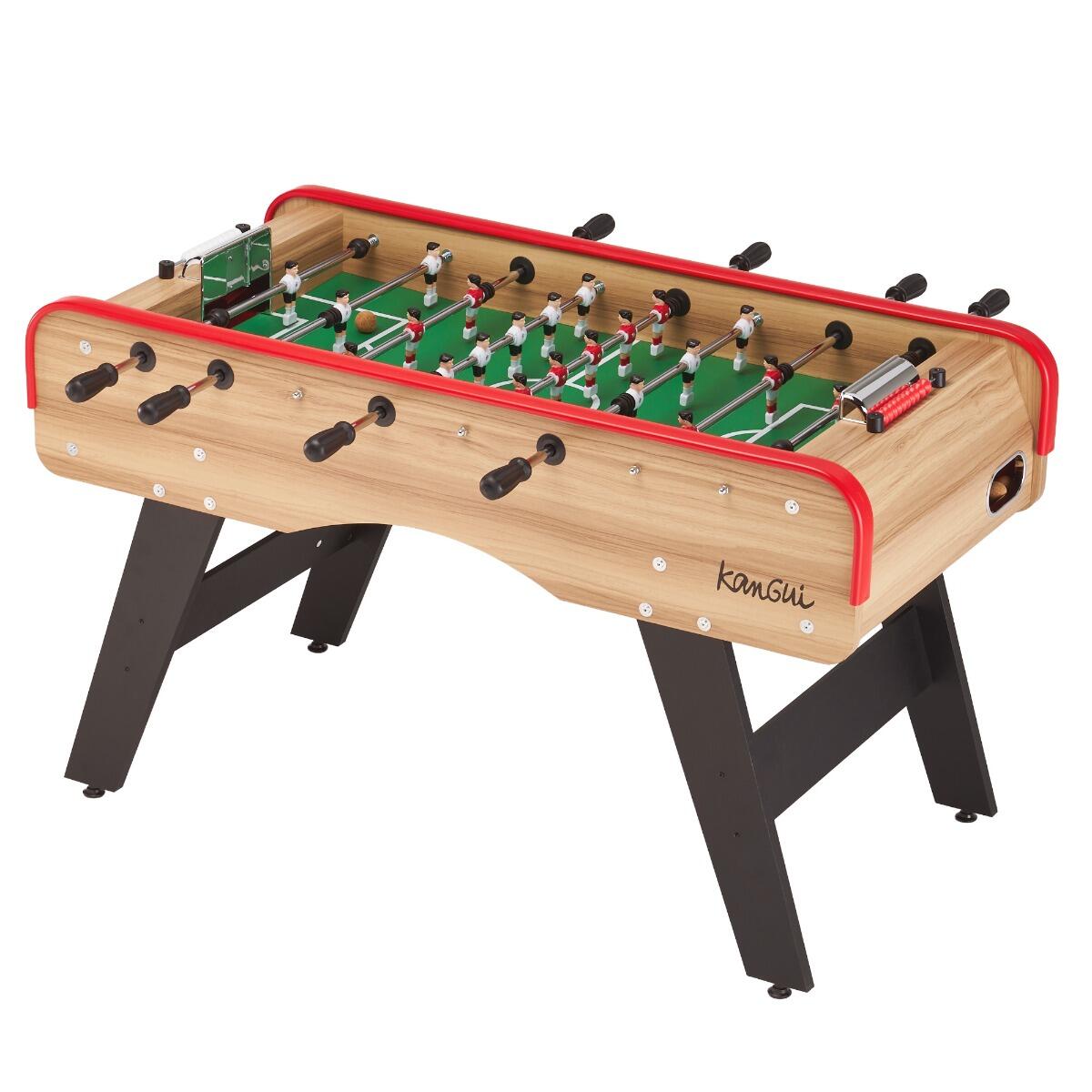 Kangui - Baby Foot Classique Pour Adultes Et Adolescents Style Café - 3 Balles Liège - Table De Baby-foot - Marron - No Size - Decathlon