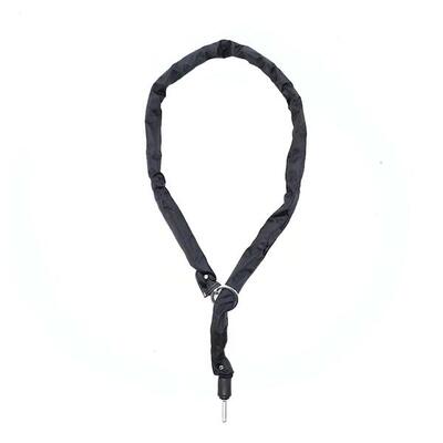 Zwarte insteekketting 140 cm voor fietsen (axa imi)