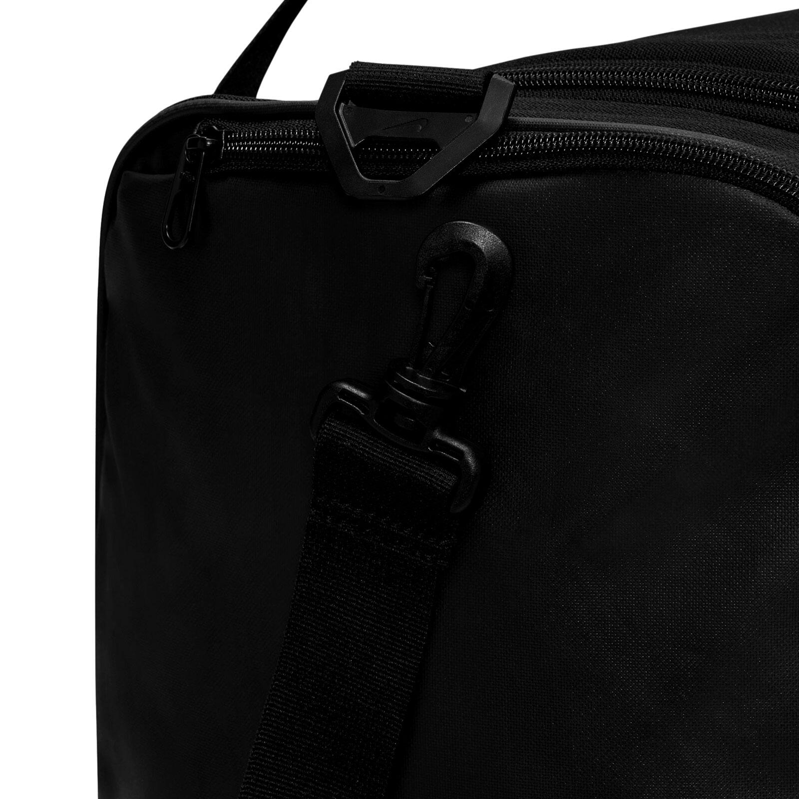 Brasilia Swoosh Training 60L Duffeltas (Zwart/Wit) 5/6