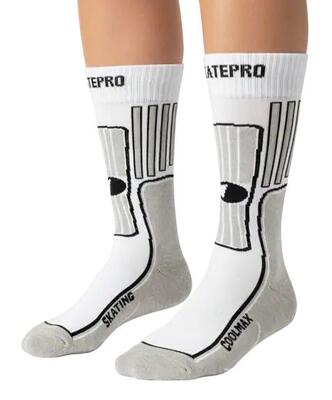 SkatePro Coolmax Inline Calze Pacco da 2 - Nero - 40-42