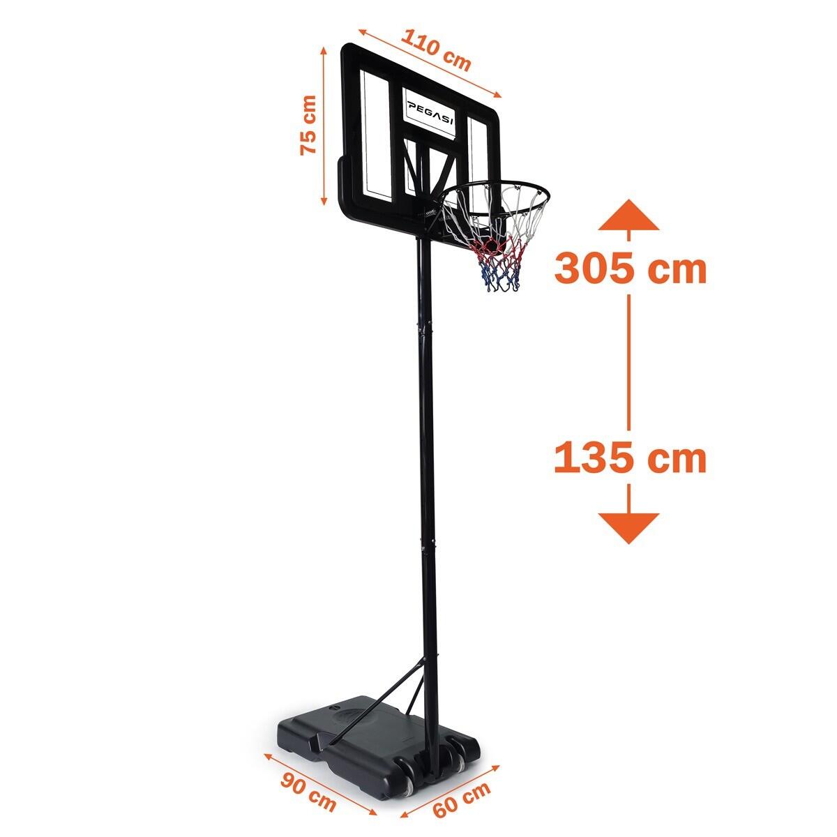 Pegasi basketbalpaal Play 1.35-3.05 3/6