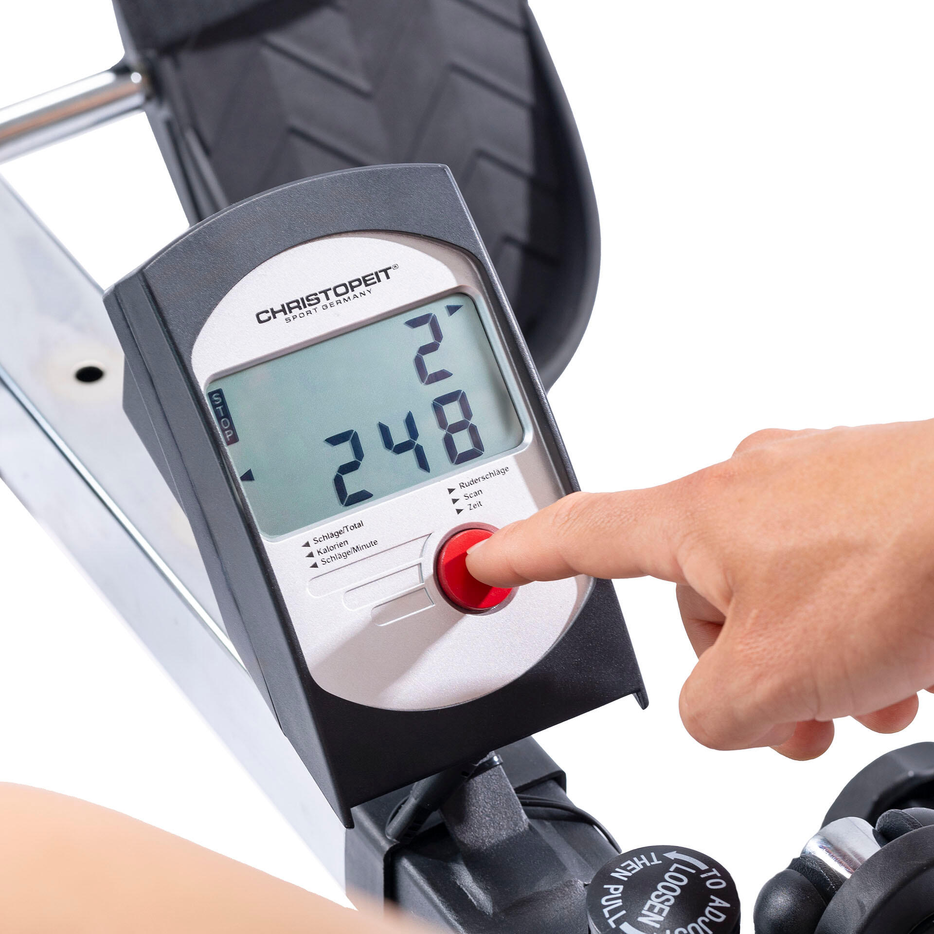 Roeitrainer Accord Black – Full-body training thuis met 12 weerstandsniveaus 4/7
