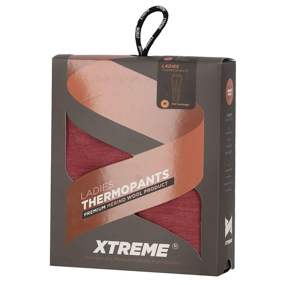 Xtreme Thermolegging Dames Merino Wol Red Melange 6/6
