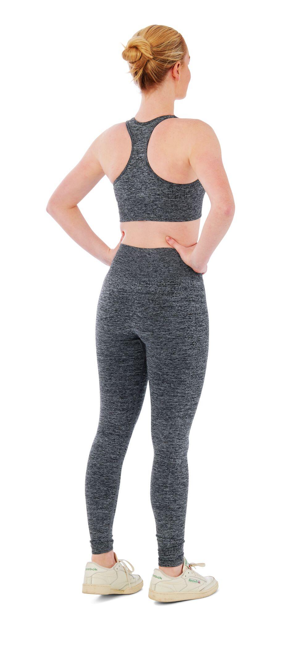 Ensemble de sport femme - Leggings de sport + Haut de sport - Anthracite Melange 2/4