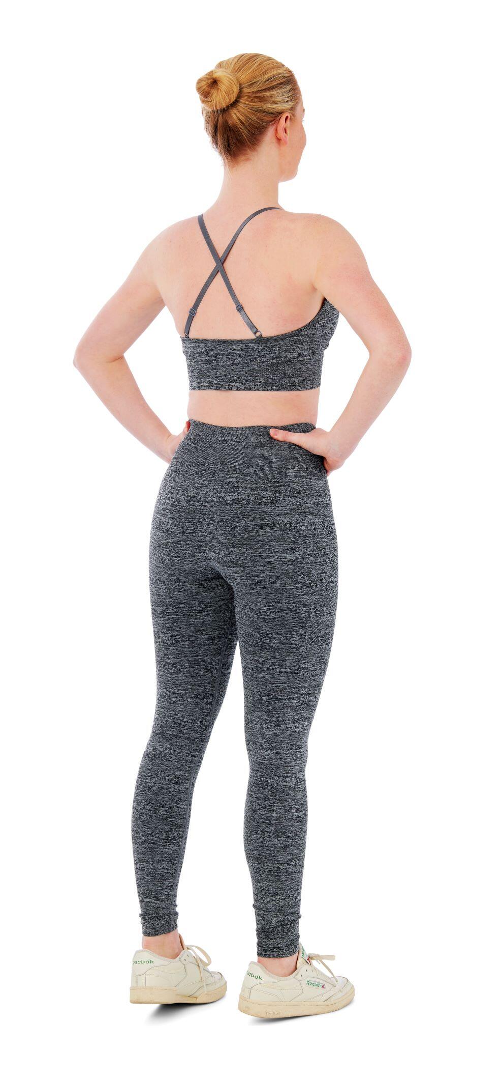 Ensemble de sport femme - Leggings de sport + Soutien-gorge de Sport -Anthracite 2/5