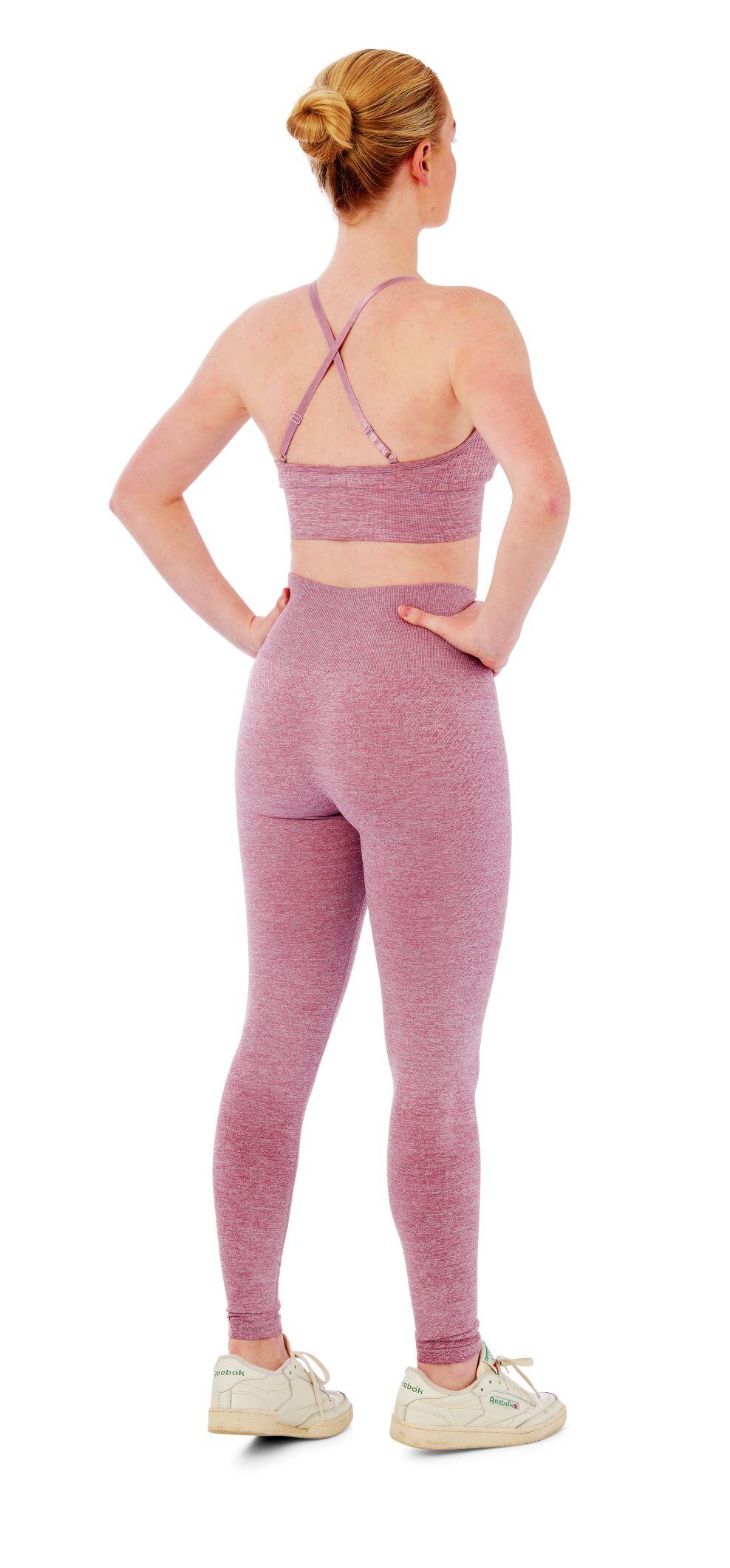 Ensemble de sport femme - Leggings de sport + Soutien-gorge de Sport - Rose 2/4