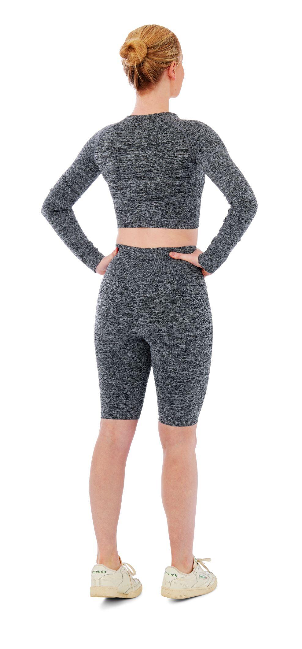Xtreme Conjunto Deportivo - Short Deportivo + Crop Top Deportivo - Antracita 2/4