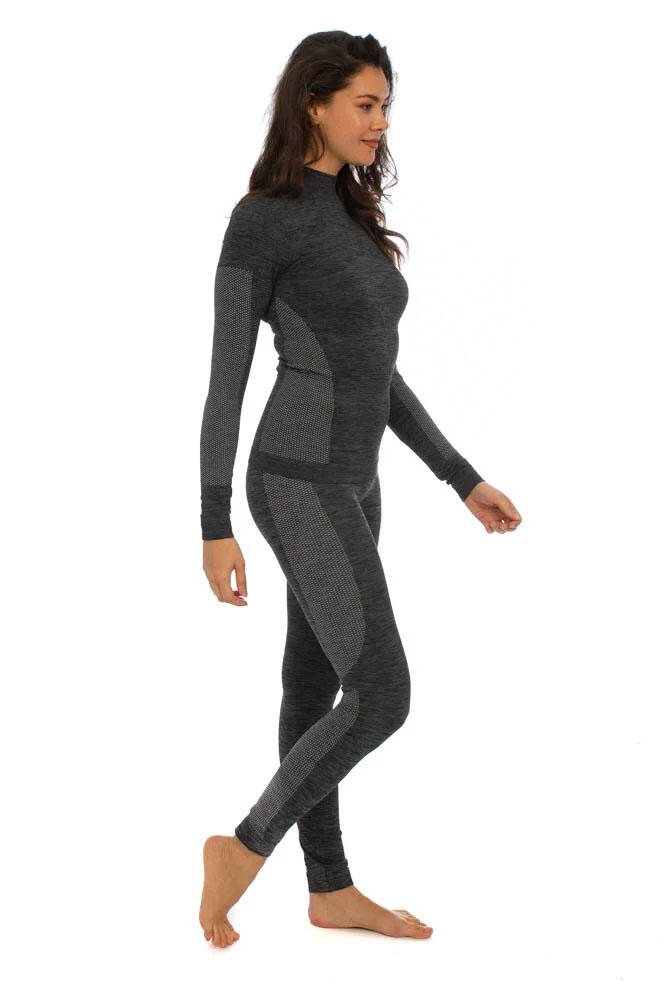 Mallas Térmicas para Mujer Heat Keeper Premium Negro Melange 7/7