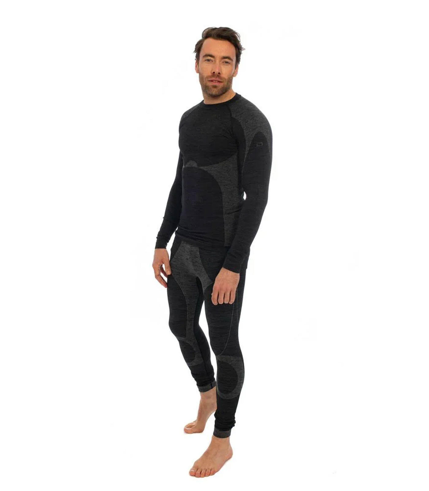Mallas Térmicas para Hombre Heat Keeper Premium Negro Melange 7/7