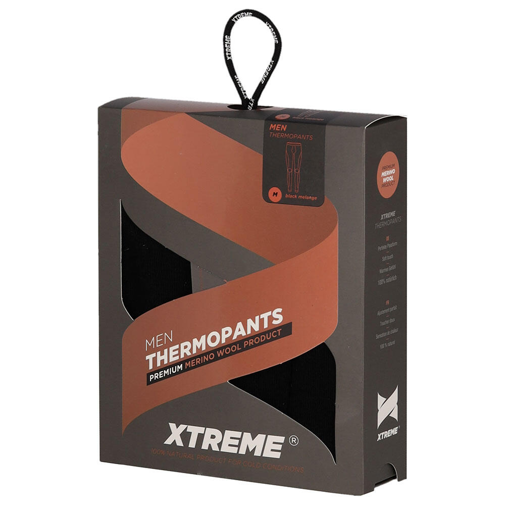 Xtreme Thermolegging Heren Merino Wol Black Melange 6/6