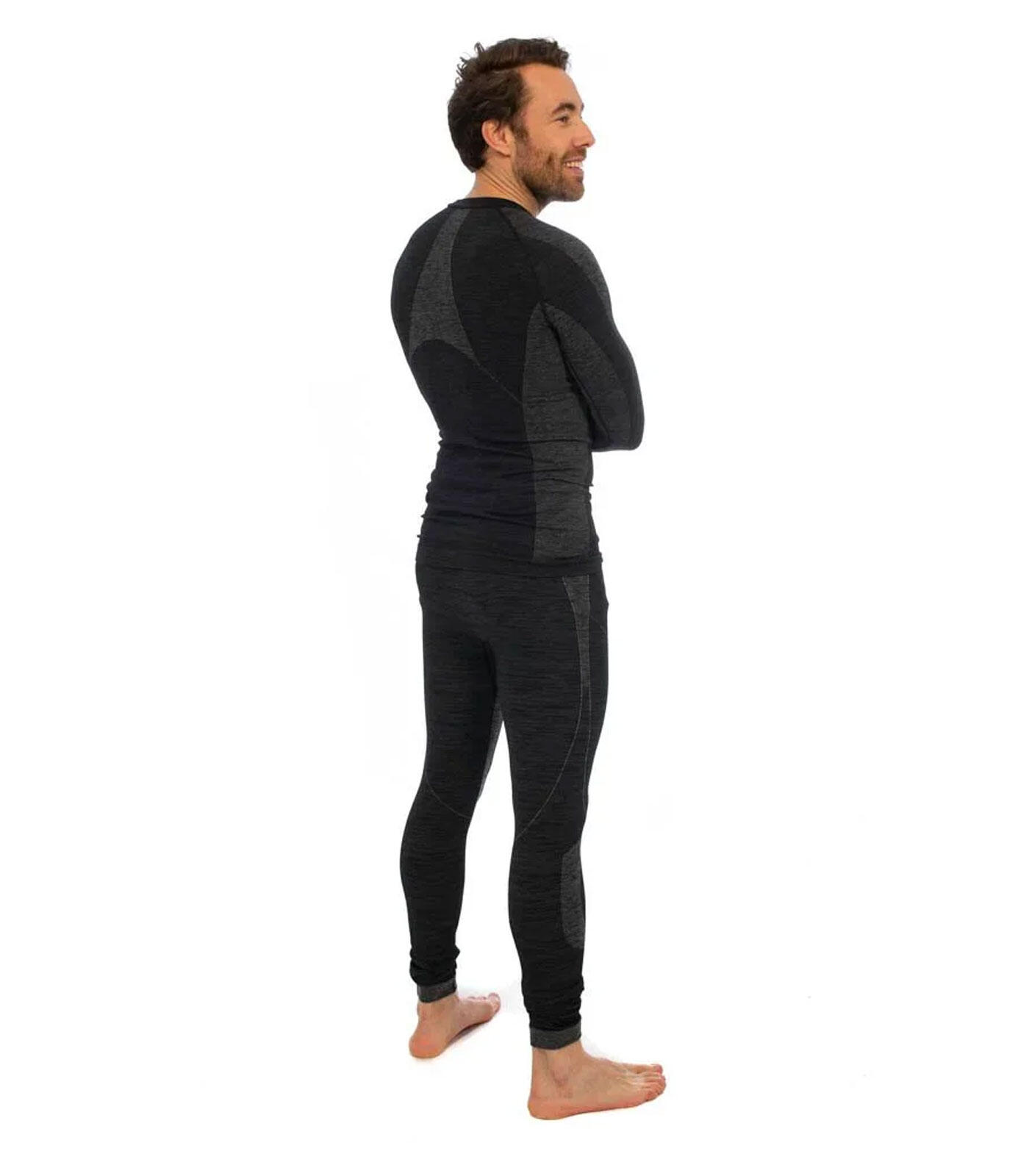 Mallas Térmicas para Hombre Heat Keeper Premium Negro Melange 6/7