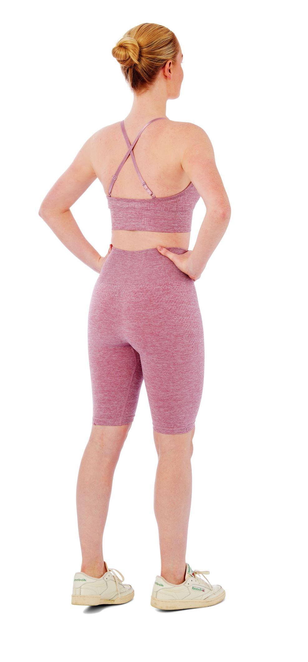 Xtreme Sportswear Dames Sportset - Korte Sportlegging + Sport BH - Roze 2/4
