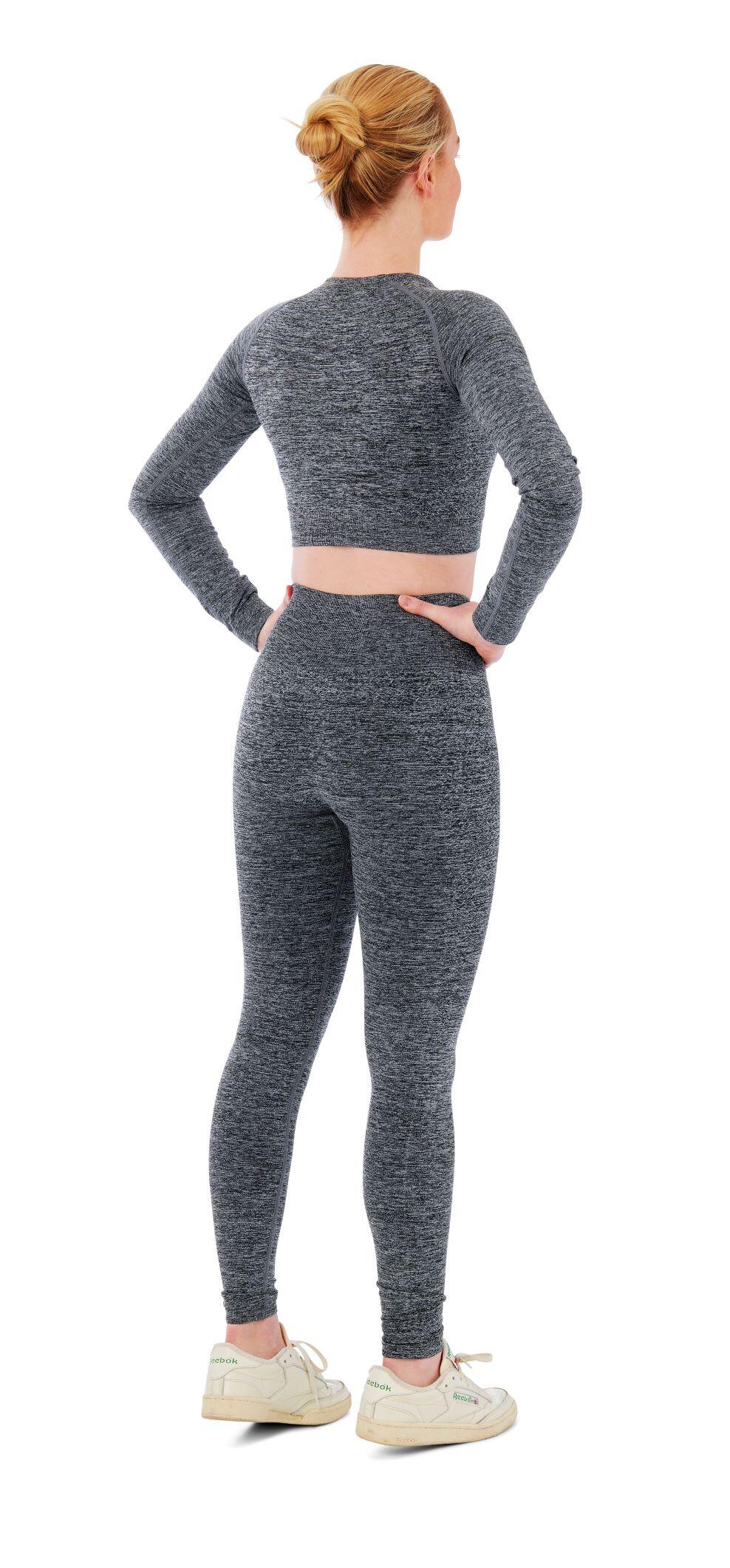 Xtreme Sportswear Dames Sportset - Sportlegging + Sport Croptop - Antraciet 2/4